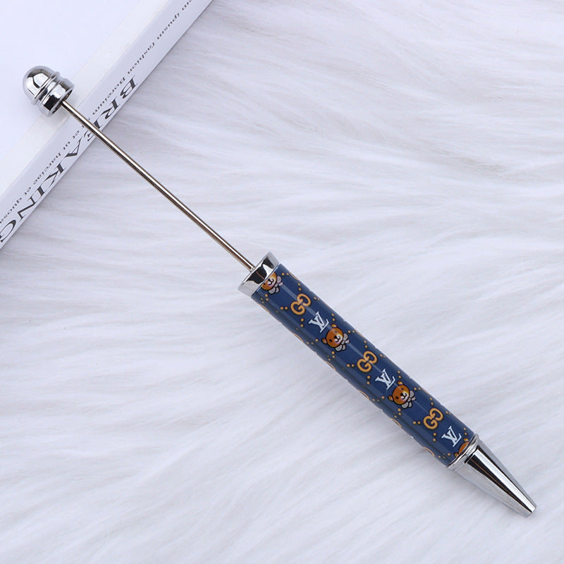 Kulomie festival printing bead pen wholesale spot DIY pen, hot heat of sublimation transfer mermaid princess ballpoint pen