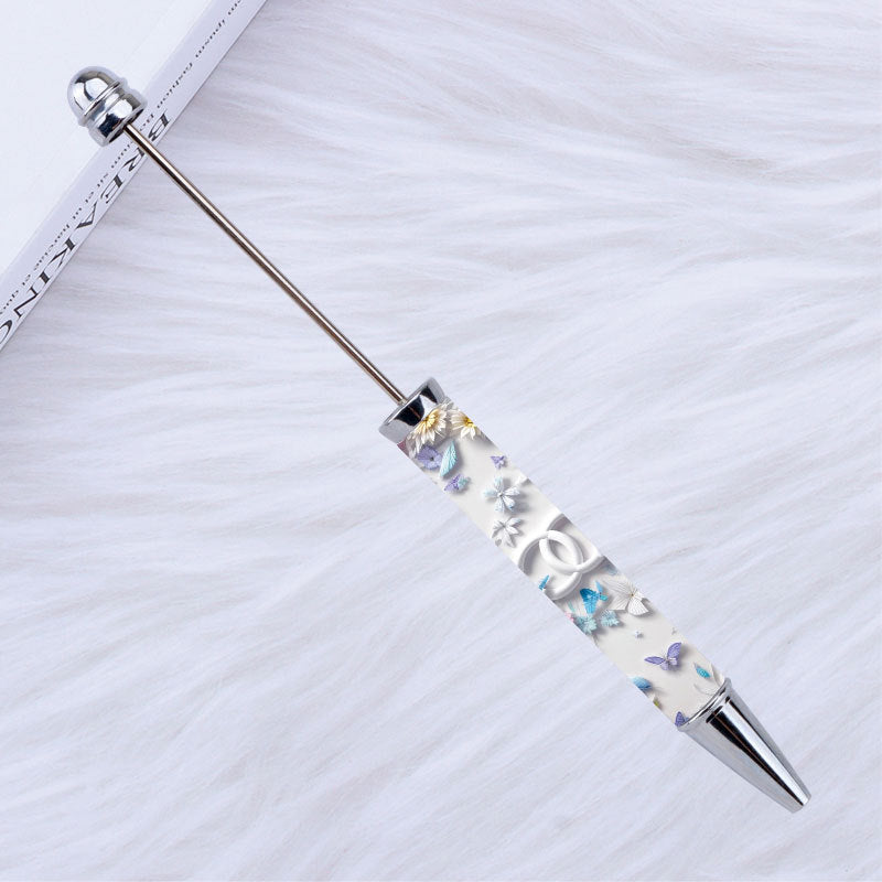 Kulomie festival printing bead pen wholesale spot DIY pen, hot heat of sublimation transfer mermaid princess ballpoint pen