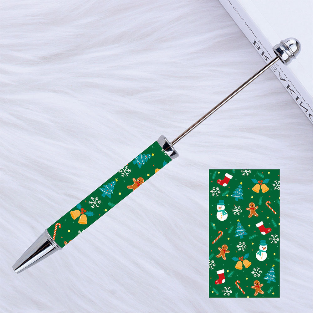 Kulomie festival printing bead pen wholesale spot DIY pen, hot heat of sublimation transfer mermaid princess ballpoint pen