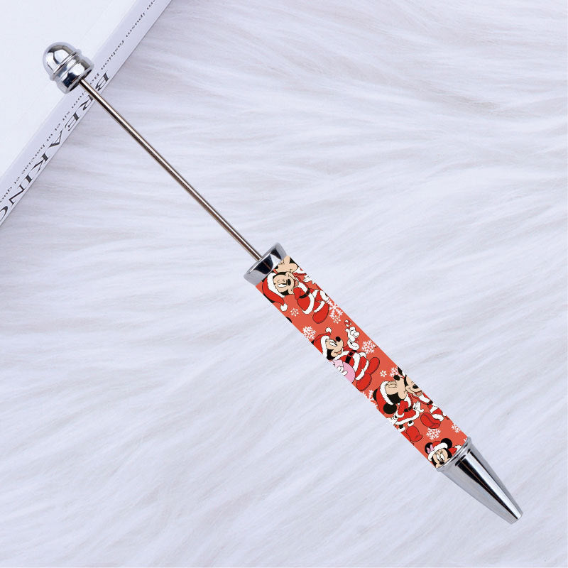 Kulomie festival printing bead pen wholesale spot DIY pen, hot heat of sublimation transfer mermaid princess ballpoint pen
