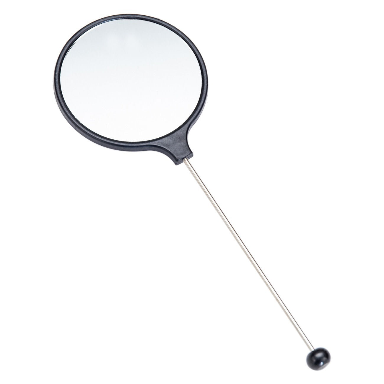 Handheld round DIY beaded small mirror, portable high definition mirror handheld mirror girls special handle makeup mirror