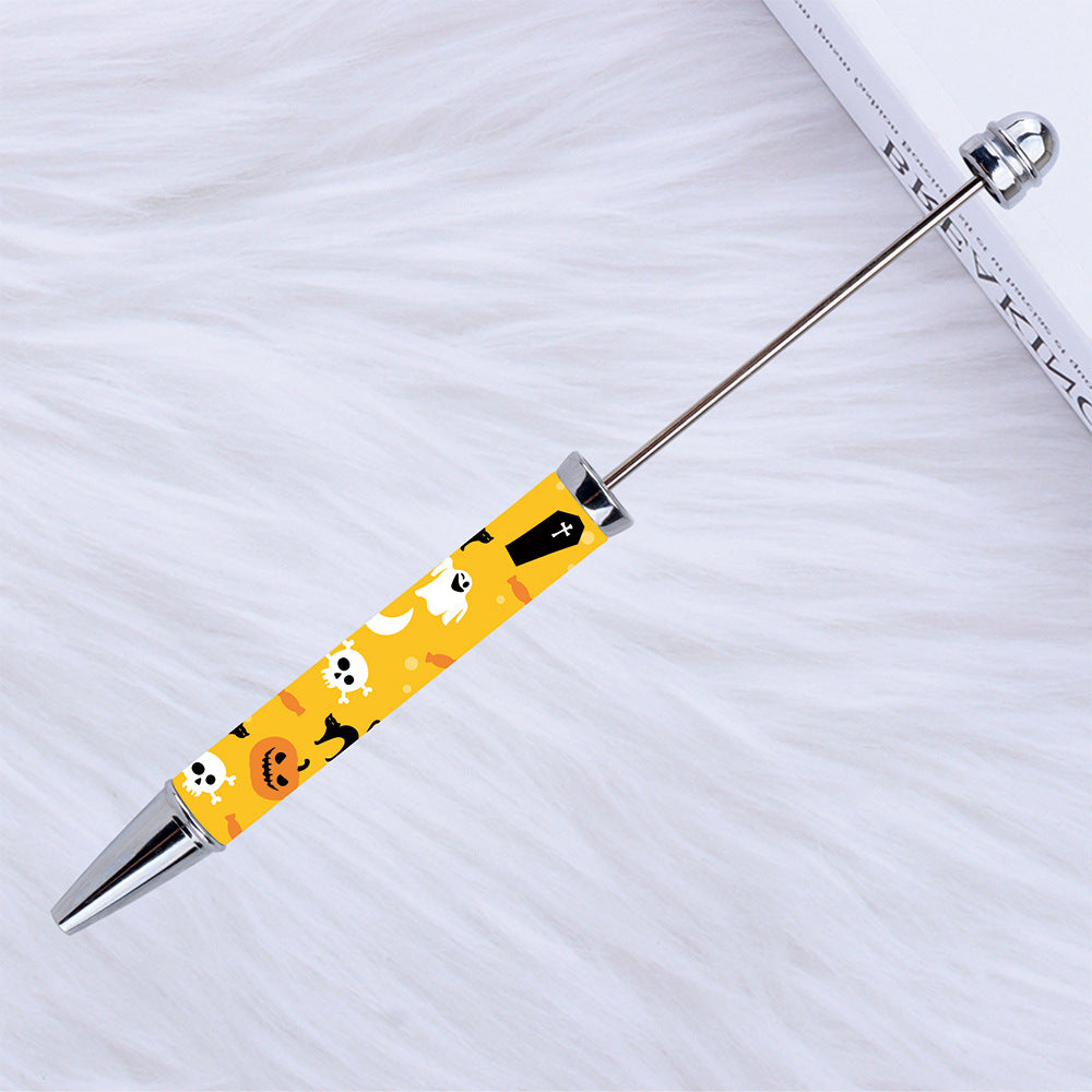Kulomie festival printing bead pen wholesale spot DIY pen, hot heat of sublimation transfer mermaid princess ballpoint pen