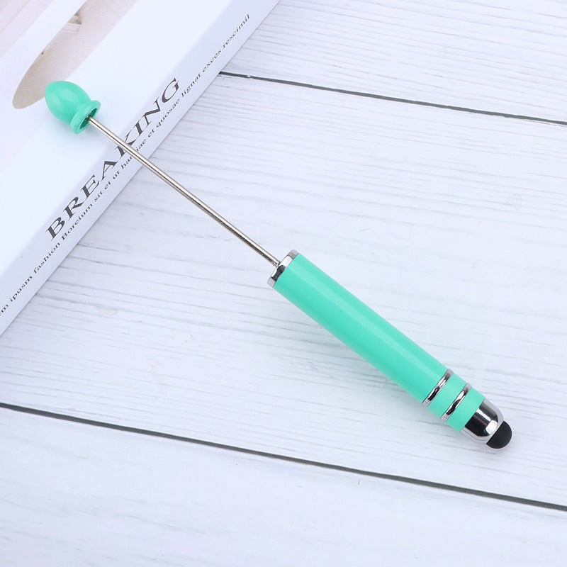 Resin touch screen bead pen plastic gradual change multi-color capacitive touch writing pen exquisite office culture multi-functional pen