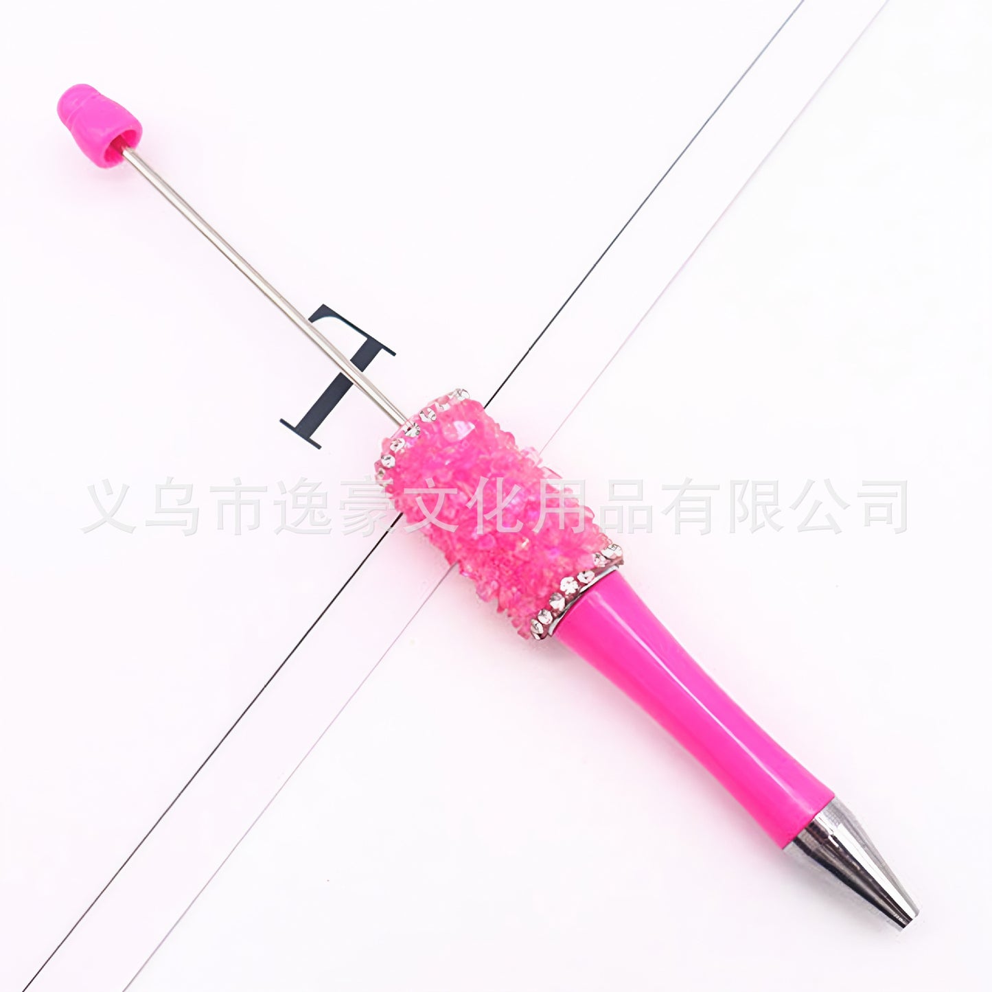 New sugar edge drill bead pen DIY pen, spot creative handmade diamond-encrusted macaron multi-color signature pen