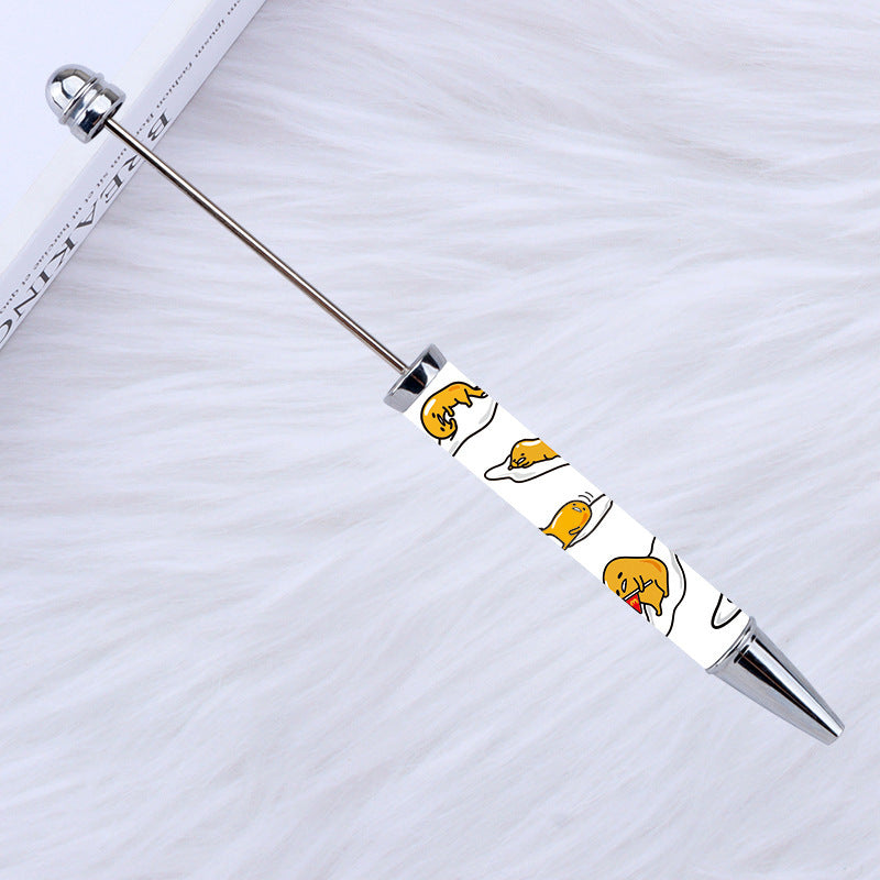 Kulomie festival printing bead pen wholesale spot DIY pen, hot heat of sublimation transfer mermaid princess ballpoint pen
