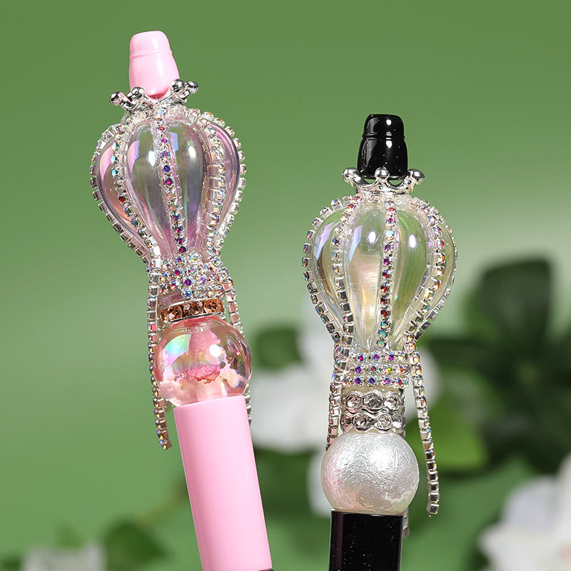 Heavy Industry Crown Hot Air Balloon Rhinestone Chain Acrylic Beads DIY Mobile Phone Chain Jewelry Accessories Beaded Loose Beads