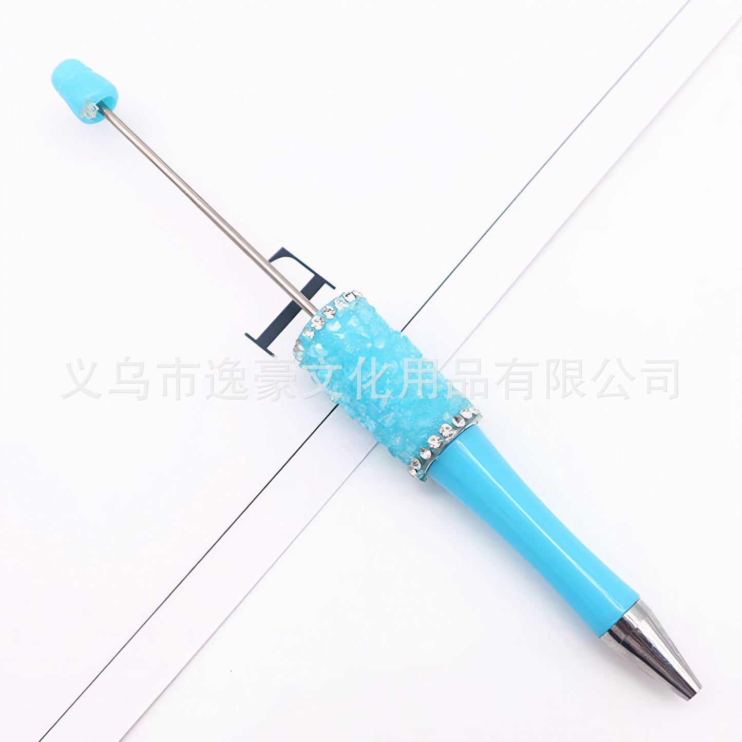 New sugar edge drill bead pen DIY pen, spot creative handmade diamond-encrusted macaron multi-color signature pen