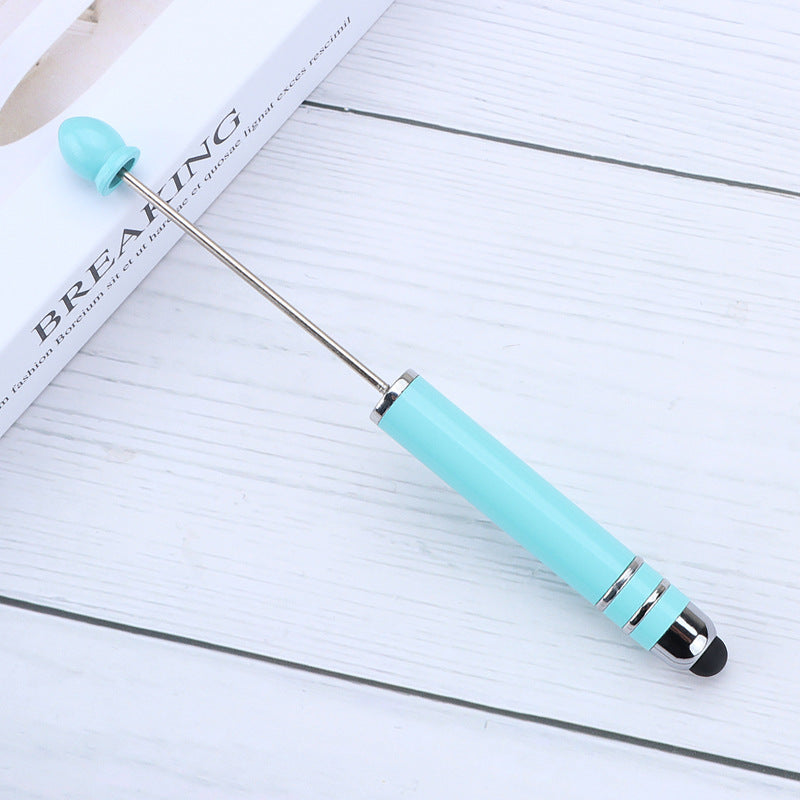 Resin touch screen bead pen plastic gradual change multi-color capacitive touch writing pen exquisite office culture multi-functional pen