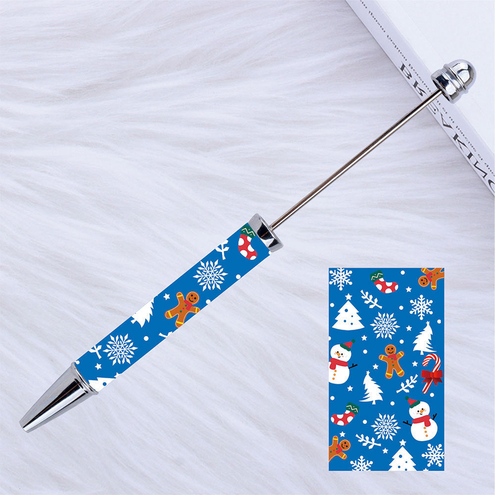 Kulomie festival printing bead pen wholesale spot DIY pen, hot heat of sublimation transfer mermaid princess ballpoint pen
