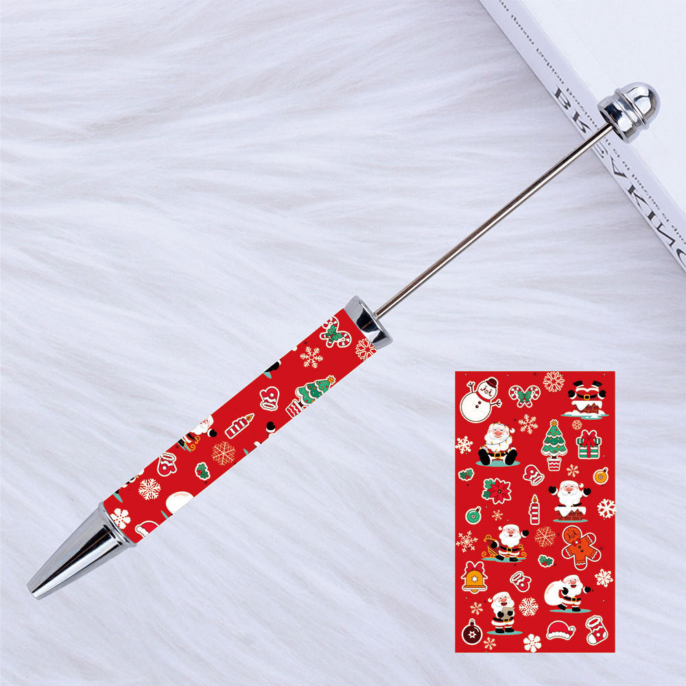 Kulomie festival printing bead pen wholesale spot DIY pen, hot heat of sublimation transfer mermaid princess ballpoint pen