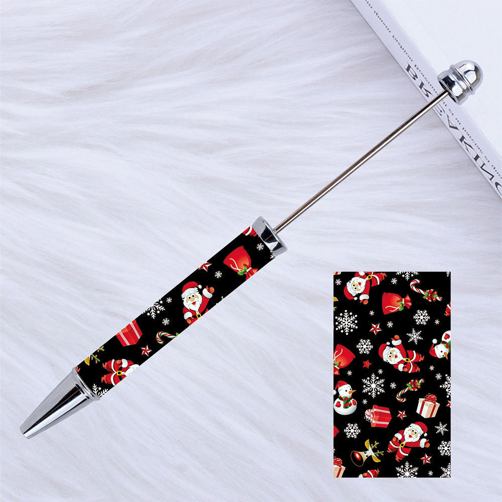 Kulomie festival printing bead pen wholesale spot DIY pen, hot heat of sublimation transfer mermaid princess ballpoint pen