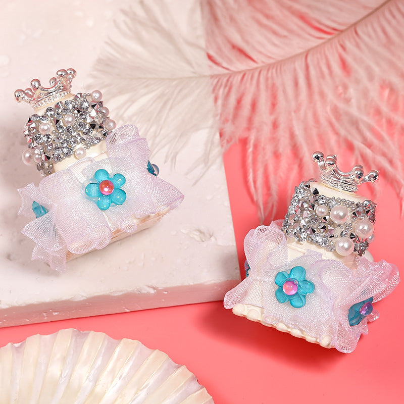 Original DIY beaded accessories crown double layer cake acrylic beads DIY mobile phone chain jewelry accessories loose beads