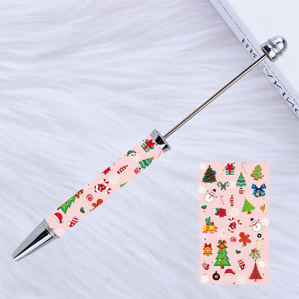 Kulomie festival printing bead pen wholesale spot DIY pen, hot heat of sublimation transfer mermaid princess ballpoint pen