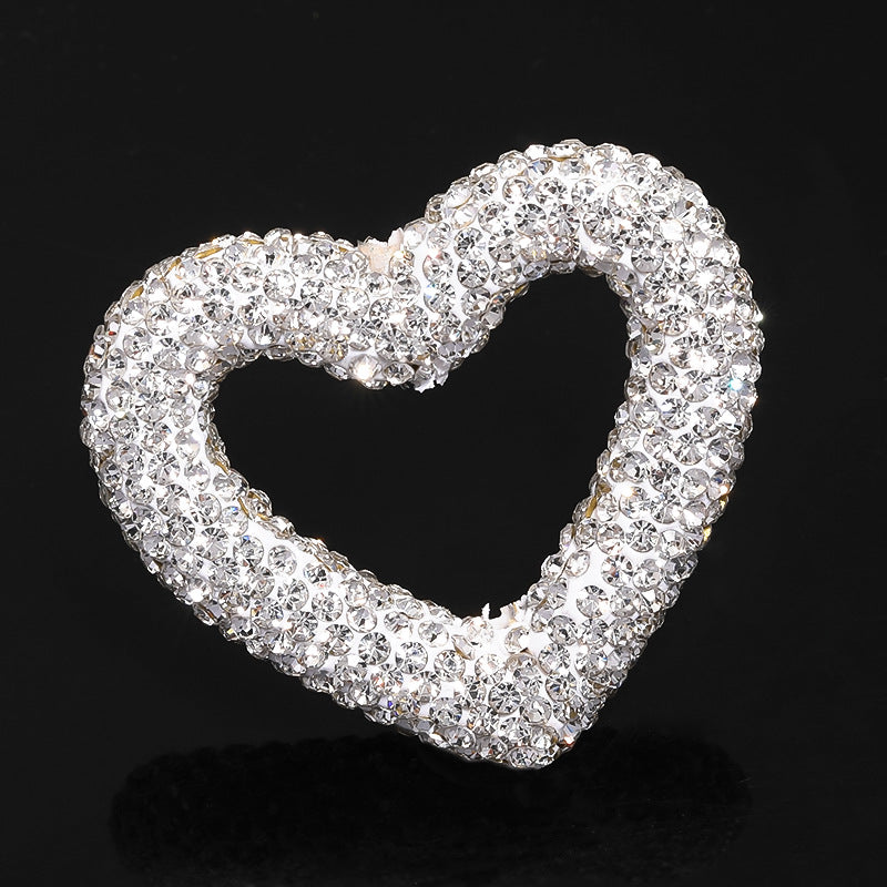 Live broadcast explosion Color rhinestone hollow love clay beads Heavy Industry Moe grain bead pen Mobile phone chain DIY beads