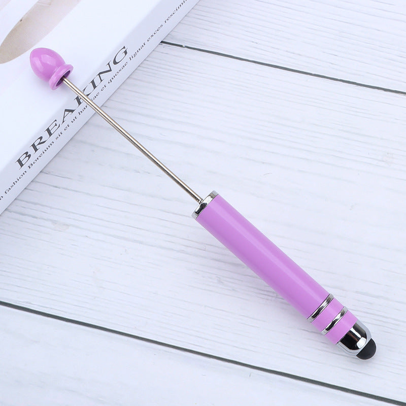 Resin touch screen bead pen plastic gradual change multi-color capacitive touch writing pen exquisite office culture multi-functional pen