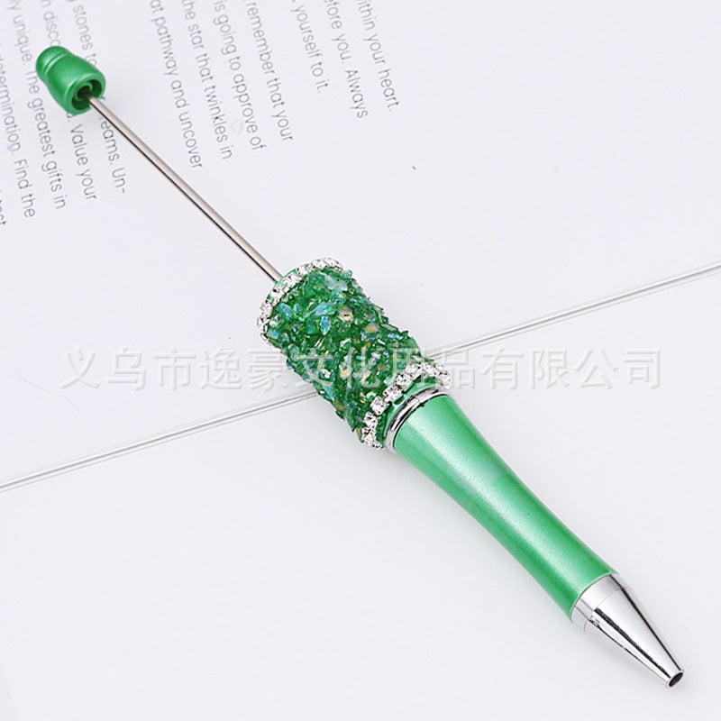 New sugar edge drill bead pen DIY pen, spot creative handmade diamond-encrusted macaron multi-color signature pen