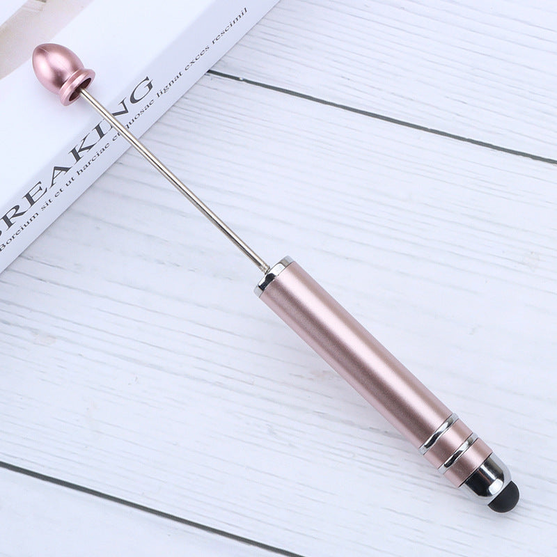 Resin touch screen bead pen plastic gradual change multi-color capacitive touch writing pen exquisite office culture multi-functional pen