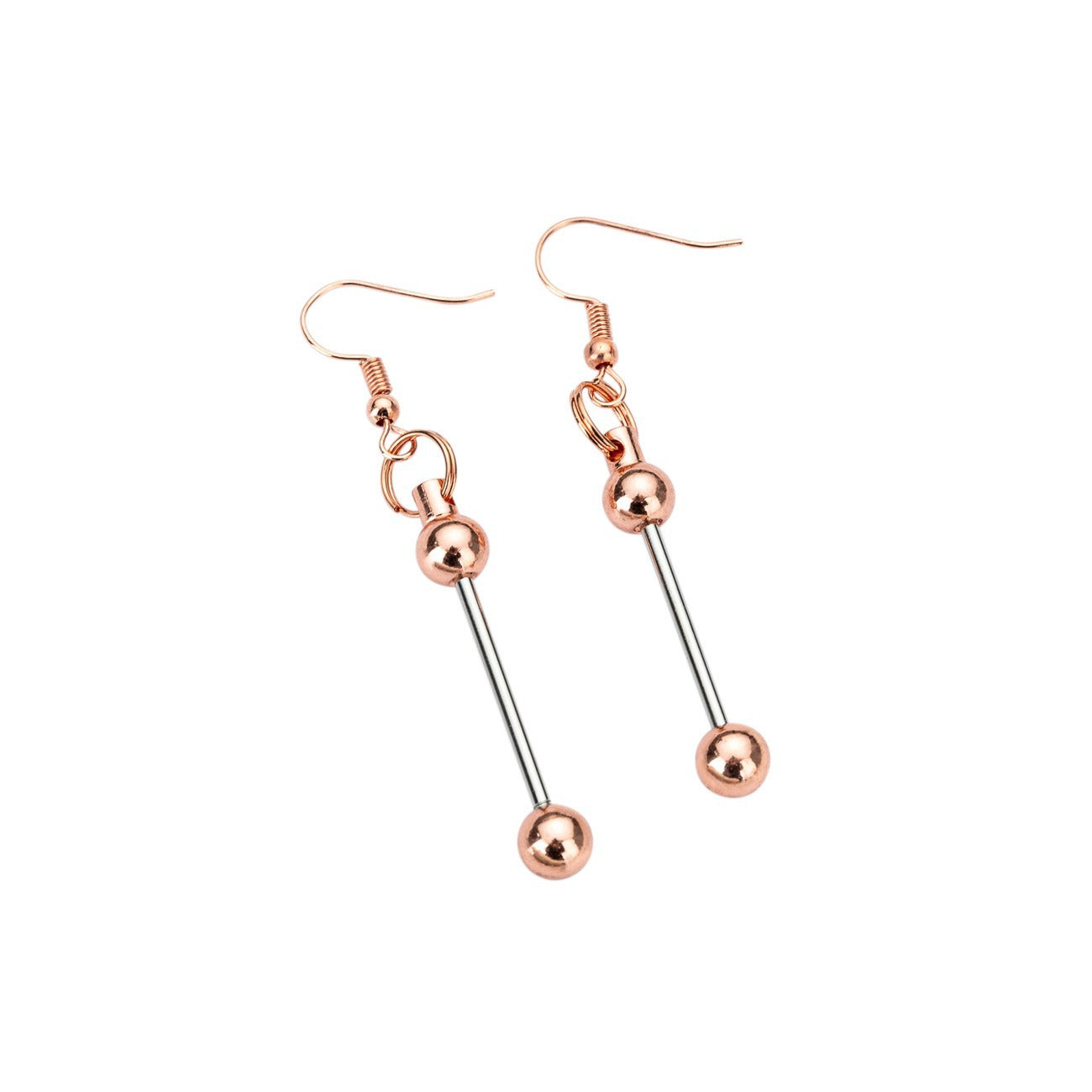 Four-color DIY beaded earrings wholesale irregular gravel beaded earrings creative simple women's handmade DIY earrings