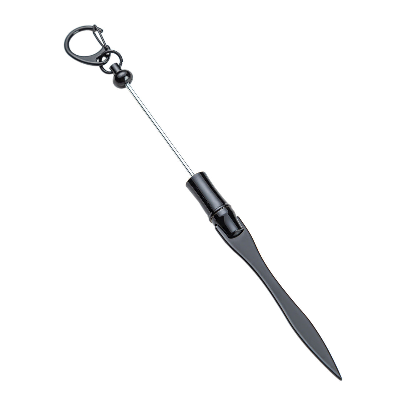 New DIY beaded letter opener multi-functional metal paper cutter keychain outdoor portable express letter opener