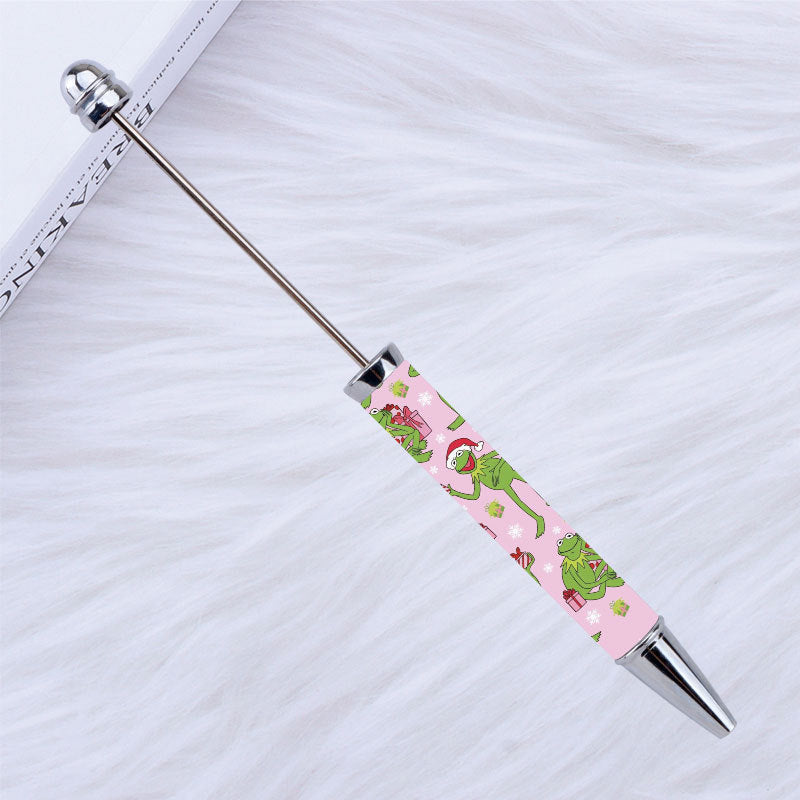 Kulomie festival printing bead pen wholesale spot DIY pen, hot heat of sublimation transfer mermaid princess ballpoint pen