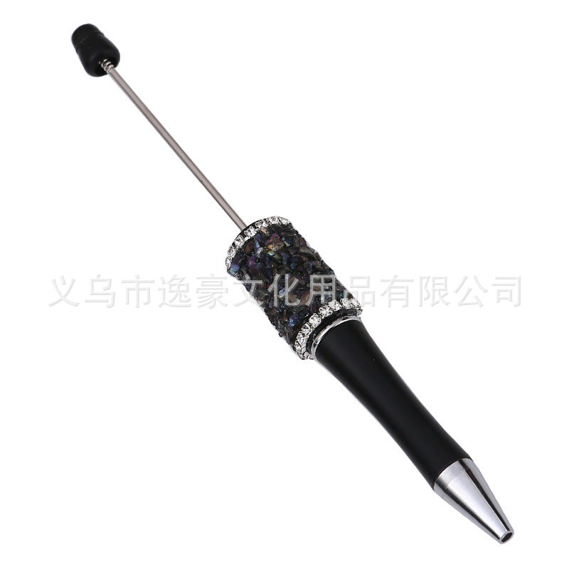 New sugar edge drill bead pen DIY pen, spot creative handmade diamond-encrusted macaron multi-color signature pen