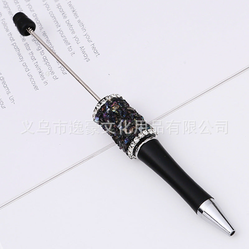 New sugar edge drill bead pen DIY pen, spot creative handmade diamond-encrusted macaron multi-color signature pen