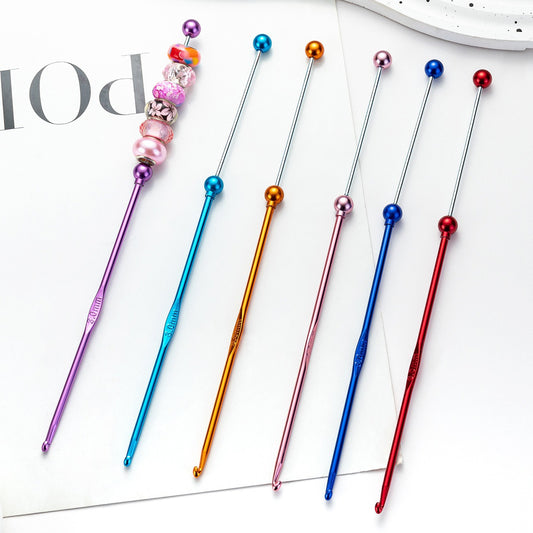 DIY beaded crochet, single head crochet DIY crochet tool crochet, metal crochet sweater sweater needle