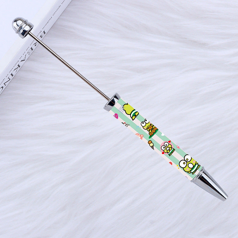 Kulomie festival printing bead pen wholesale spot DIY pen, hot heat of sublimation transfer mermaid princess ballpoint pen