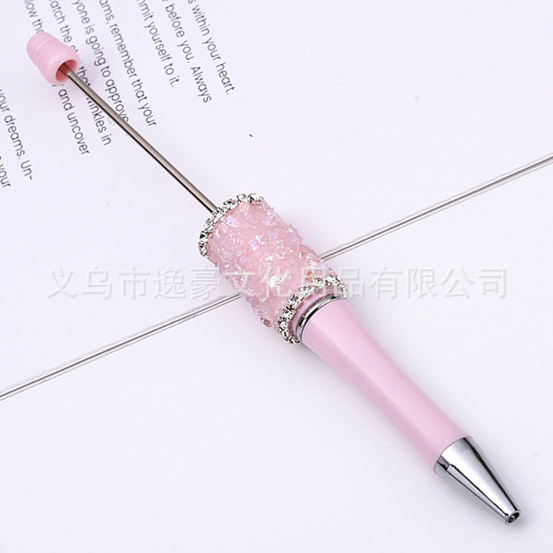 New sugar edge drill bead pen DIY pen, spot creative handmade diamond-encrusted macaron multi-color signature pen