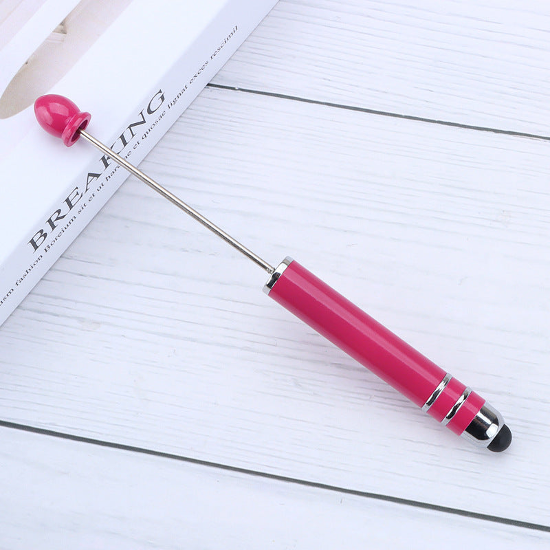 Resin touch screen bead pen plastic gradual change multi-color capacitive touch writing pen exquisite office culture multi-functional pen