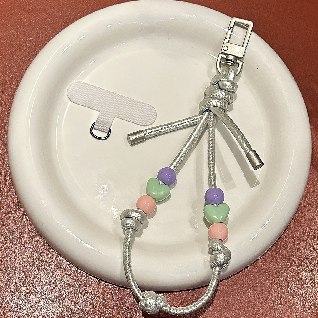 Y2K Dopamine Beaded Phone Wrist Strap | Aesthetic Phone Charm
