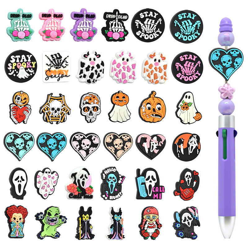 CLEAR OUT- Silicone Focal Beads For Trendy Cartoon