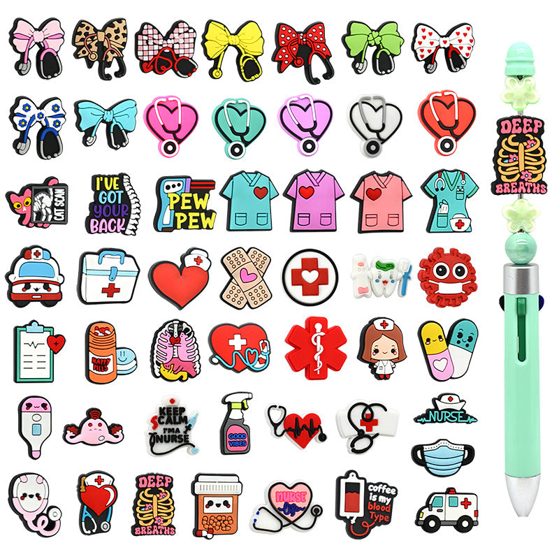CLEAR OUT- Silicone Focal Beads For Trendy Cartoon
