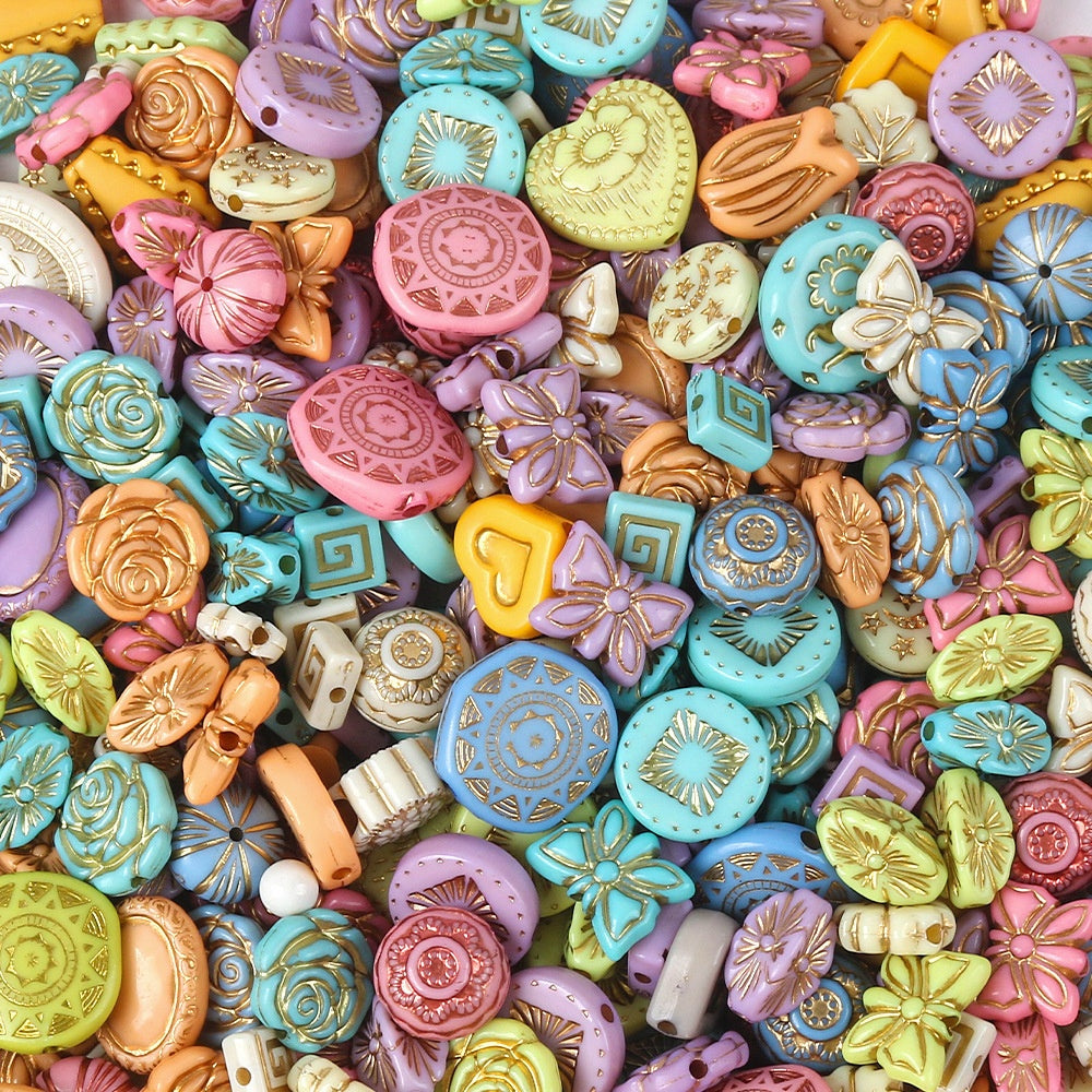 🔥🔥🔥 BIG PROMOTION【For Jewelry/Bag Chain/Key Chain 】Beads Only of Baroque Gold-Embellished Series