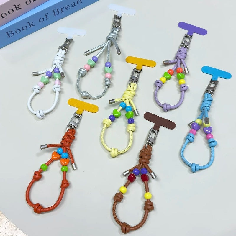 Y2K Dopamine Beaded Phone Wrist Strap | Aesthetic Phone Charm
