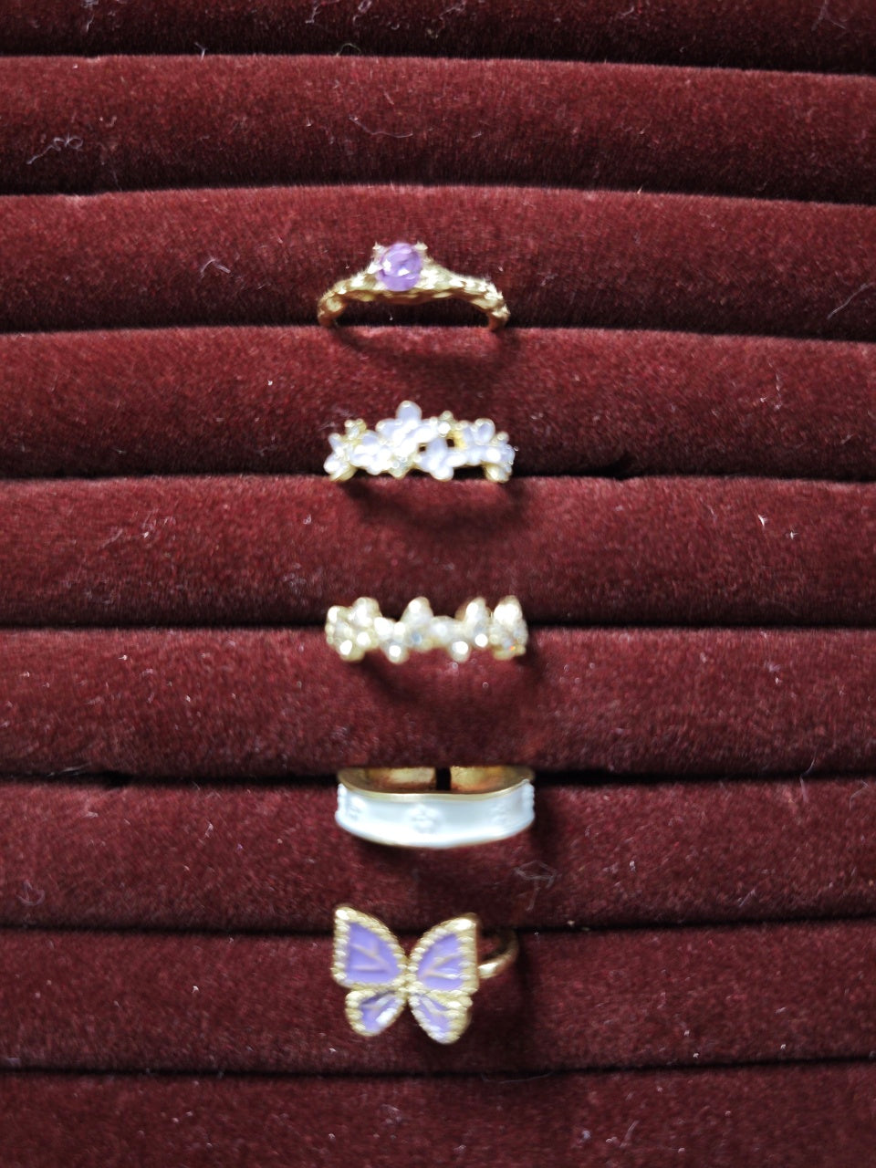 🔥🔥🔥 Most Popular Recently!  Classic Velvet Jewelry Box KIT- Incl 5-6 Rings