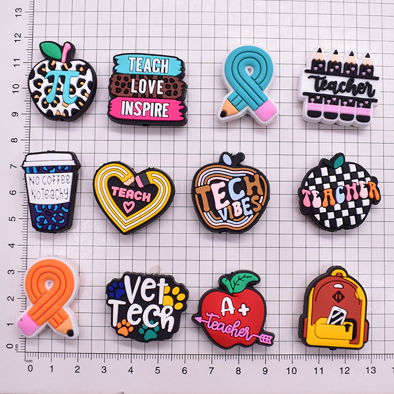 CLEAR OUT- Silicone Focal Beads For Trendy Cartoon