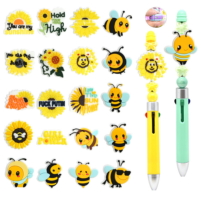 Silicone Focal Beads For Trendy Cartoon