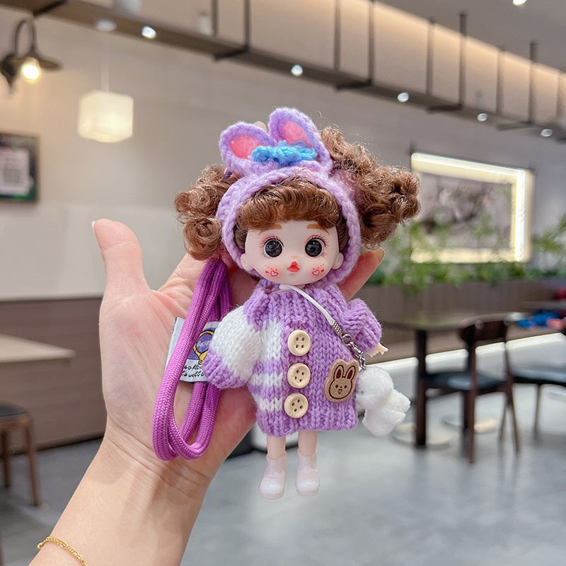 Aesthetic Accessories include Car Decor BagCharm Bling Bear Carkey Antilost Keychaim Handmade Adorable knit doll charm and etc