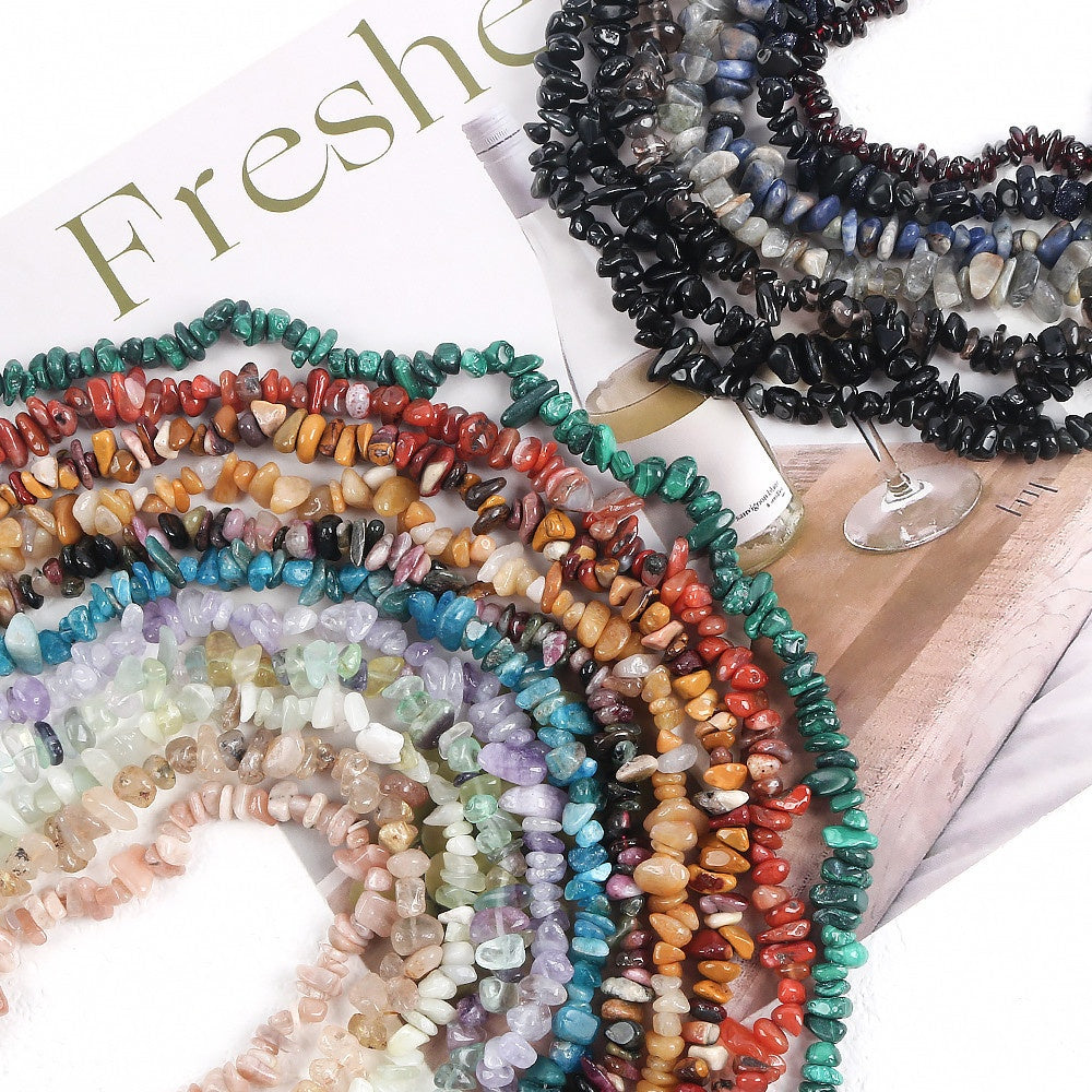 🔥 🔥🔥  NEW ARRIVING【Suitable for ALL DIY Scenarios】Beads Only of Crystal Agate Raw Stones for DIY