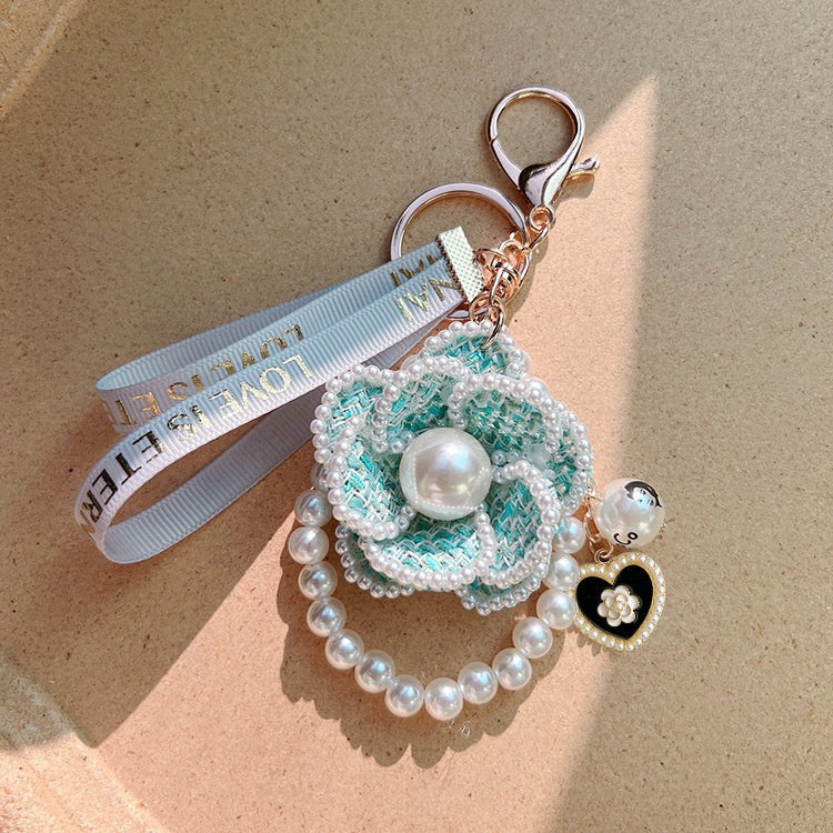 Aesthetic Accessories include Car Decor BagCharm Bling Bear Carkey Antilost Keychaim Handmade Adorable knit doll charm and etc