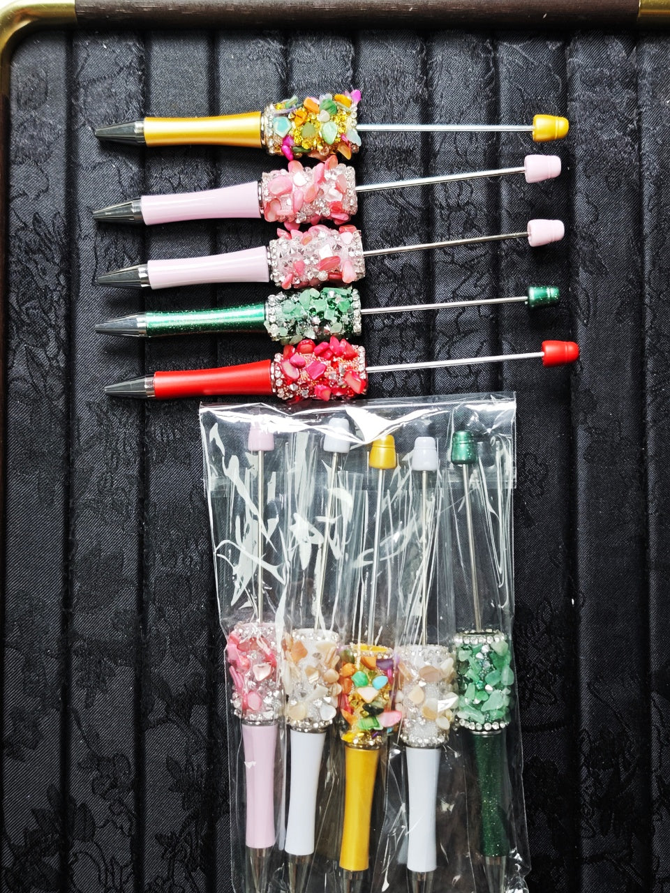 🔥🔥🔥 BIG PROMOTION- Luxury Beadable Pens- Decorated With Luxury Accessories