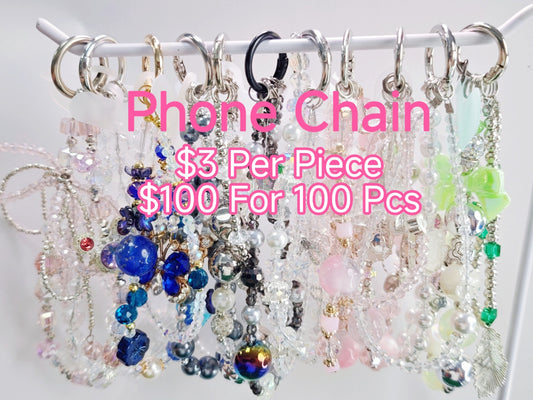CLEAR OUT-PhoneChain | Charm Keychain | Bag Strap - 81pcs Inventory  Left Only