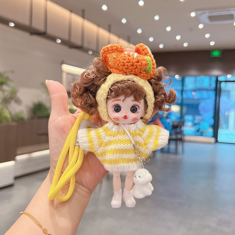 Aesthetic Accessories include Car Decor BagCharm Bling Bear Carkey Antilost Keychaim Handmade Adorable knit doll charm and etc