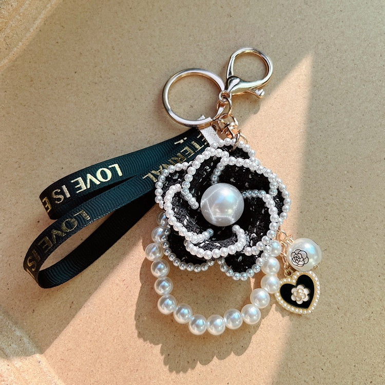 Aesthetic Accessories include Car Decor BagCharm Bling Bear Carkey Antilost Keychaim Handmade Adorable knit doll charm and etc