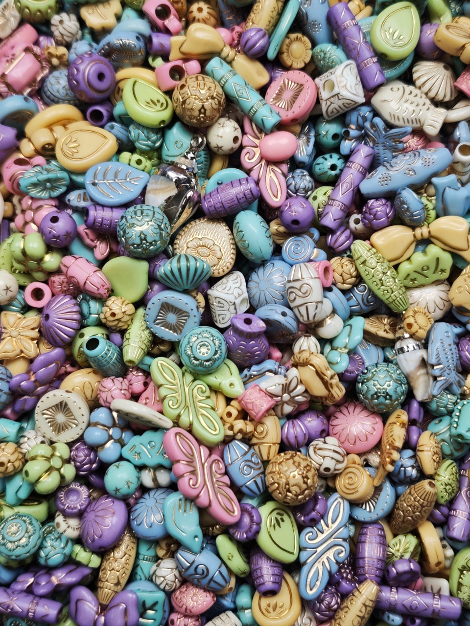 🔥🔥🔥 BIG PROMOTION【For Jewelry/Bag Chain/Key Chain 】Beads Only of Baroque Gold-Embellished Series