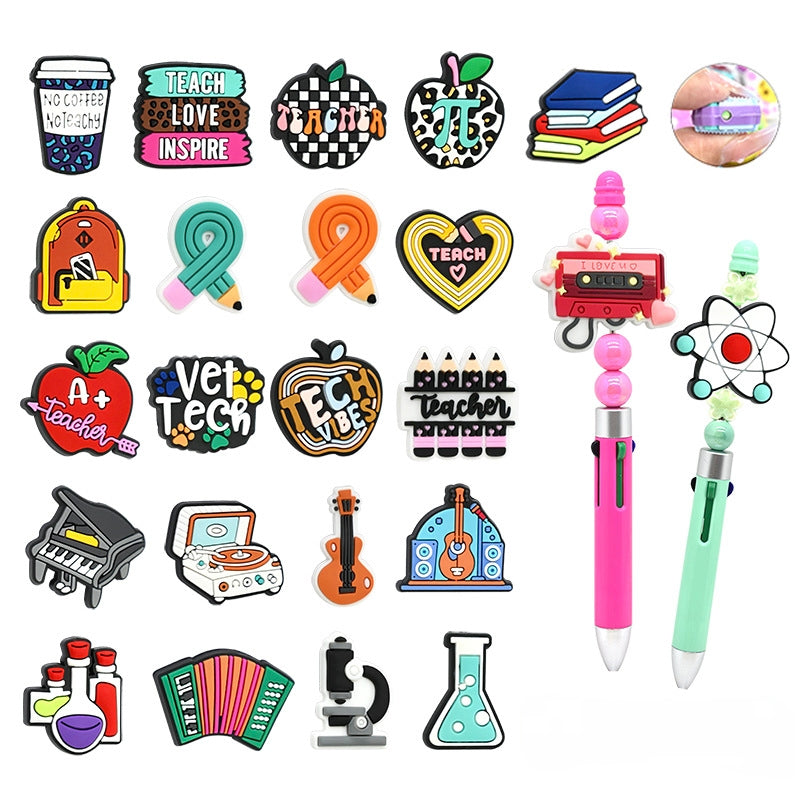 CLEAR OUT- Silicone Focal Beads For Trendy Cartoon